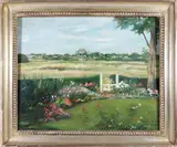 Paul Longnecker, Lily Pond, Nantucket, Oil on Canvas