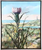 William Pettit, Thistle and Lighthouse, Oil on Canvas