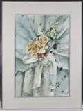 Rose Bouquet and Lace by Victoria Bailey, Watercolor on Paper, offered Feb 2026