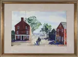 View Of Zero Main Street, Nantucket by Ruth Vail Geiser, Watercolor On Paper, offered Feb 2026