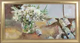 Peter Guarino, Floral Still Life, Oil on Canvas