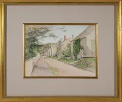 Jane Brewster Reid, Ash Lane, Watercolor On Paper