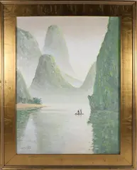 Li River II China by G.S Hill, Oil on Linen, offered Feb 2026