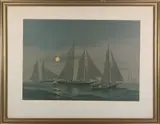 Moonlight on Nantucket Shoals by Frederic S. Cozzens, Lithograph, offered Feb 2026