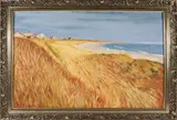 Gold and Blue Surfside by Faith Cooper, Oil on Canvas, offered Feb 2026