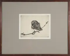 Bird On A Branch by Henry Emerson Tuttle, Engraving, offered Feb 2026