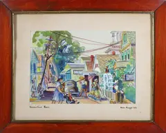 Provincetown Mass. by Anne Maggie, circa 1939, Watercolor on Paper, offered Feb 2026