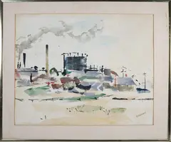 Andrew Shunney, Madaket Long Ago, Watercolor on Paper