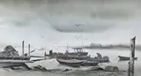 The Coming Rain by Robert Courjon, Watercolor on Paper, offered Jul 2026
