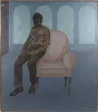 Portrait of a Young Man in a Blue Room by Paul Jasmin, Oil On Canvas, offered Jul 2026
