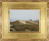 Lori Zummo, Fogged On, Oil on Board Landscape