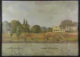 Crewing on the River by L. Sacks, circa 1896, Oil on Board, offered Jul 2026