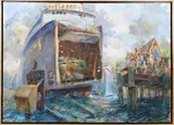 John Devaney, Rain, Oil on Canvas