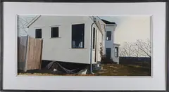 John Austin, White House in Woods Hole, Tempera on Artist Board