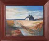 David Lazarus, Sanford Farm Barn, Oil on Board