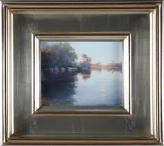 Quiet Inlet by Arnold Desmarais, Oil on Masonite, offered Jul 2026