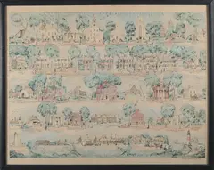 Ruth Haviland Sutton, Nantucket Island Historic Views, 1959, Lithograph