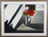 Roy Bailey, Poppies Still Life, Oil on Canvas