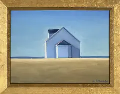 Spring Brings Blue Skies by Joan Albaugh, Oil on Board, offered Apr 2026
