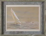 Racing Around The Nantucket Lightship by Frederick Tordoff, Gouache on Paper, offered Apr 2026
