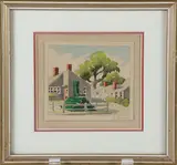 Sconset Pump by Doris and Richard Beer, Watercolor on Paper, offered Apr 2026