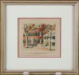 Main Street Home by Doris and Richard Beer, Watercolor on Paper, offered Apr 2026