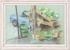 Bartlett’s Farm Truck by C. Cain, Pastel, offered Apr 2026