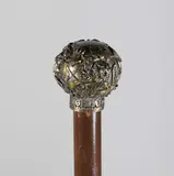 Deavar Highland Repousse, Untitled, Bronze Ball Grip Walking Stick