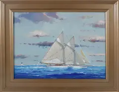 Schooner Study 3 by William Lowe, Oil on Canvas, offered Aug 2026