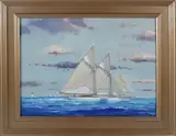 William Lowe, Schooner Study 3, Oil on Canvas