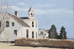John Austin, White House Chatham, Tempera on Artist Board
