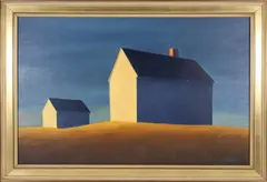 Joan Albaugh, Over the Hill, Oil on Panel