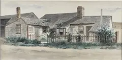 Jane Brewster Reid, Hearts Ease, Siasconset, Watercolor on Paper