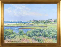 Nantucket Inner Harbor by Jan Pawlowski, Oil on Canvas, offered Aug 2026