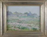 Henry Stephens, Edge of Village, Oil on Panel