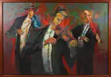 Guillermo Spinosa, Violin Trio, Oil on Canvas