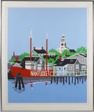 Eric Holch Limited Edition, Wharves at Dawn, Lithograph