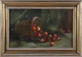 Dee Macy, Apple Still Life, Oil on Canvas