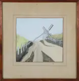 Anne Beach, The Old Mill, Nantucket, Massachusetts, circa 1940, Gouache