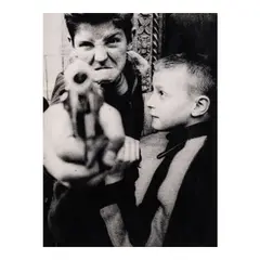 William Klein, 'Gun 1, 103rd & Broadway, New York', 1955, Gelatin silver print; signed