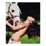David LaChapelle, Angelina Jolie: Horse Play, 2001, Chromogenic print; accompanied by a 'David LaChapelle Studio Inc.' label