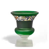 Hermès, Crystal and Silk Vase