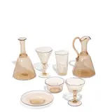 Seguso Vetri D'Arte, Large Set of Vintage Esagonali Glassware