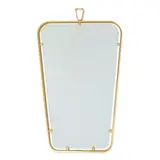 Leclaireur, Trapezoidal Mirror, for Ghidini 1961, gilt brass, glass, stamped 'MADE IN ITALY/ GHIDINI 1961/ Exclusive for LECLAIREUR', editioned '10/10' and dated