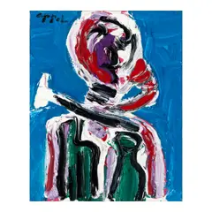 Karel Appel, The Drinker No. 3, 1987, oil on canvas