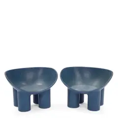 Faye Toogood, Pair of Unique Handmade Roly Poly Chairs, fiberglass