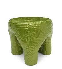 Chris Wolston, Condesa Ottoman Table, painted terracotta