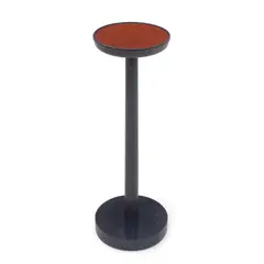 O&G Studio, Drink Stand, azimuth-stained ash, cognac leather