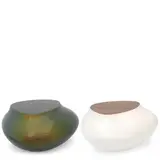 Cédric Ragot, Two Cute Cut XXS Cocktail Tables, for Roche Bobois, polyester resin, fiberglass, laminated wood