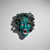 Professor Eugenio Pattarino, 'Medusa' Mask, glazed earthenware, black script mark 'Prof